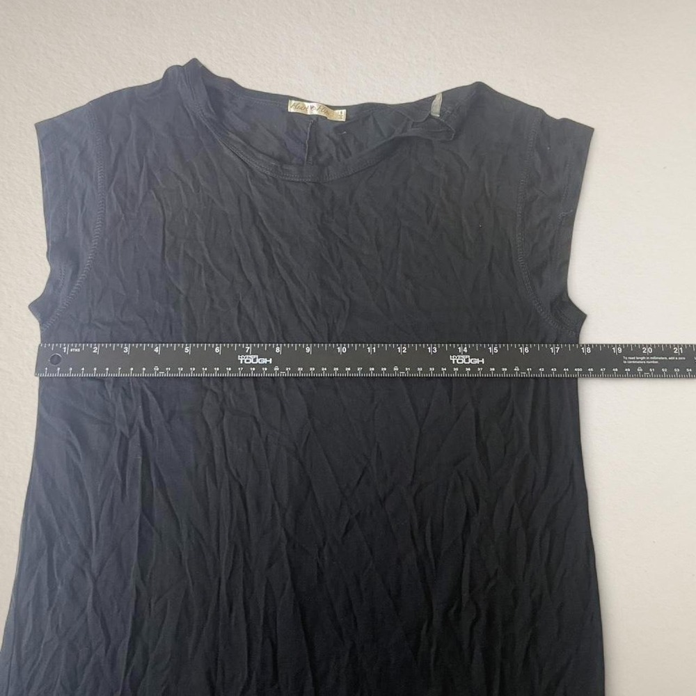 Black Heart Hips Jersey T-Shirt Dress Midi Cap Sleeve size small - Picture 4 of 6